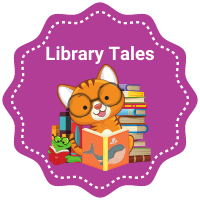 Online Family Fun Fest - Library Tales Badge